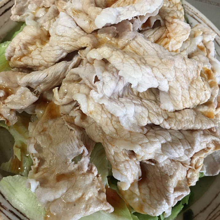 味付けはめんつゆのみ!冷しゃぶ